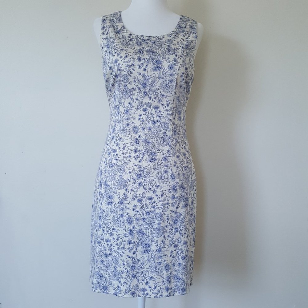 Forever 21 | Blue Floral Sheath Dress  – XS